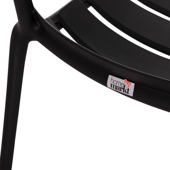 POLYPROPYLENE LOUNGE ARMCHAIR KORVER HM6333.02 BLACK 63.5x65x76Hcm.