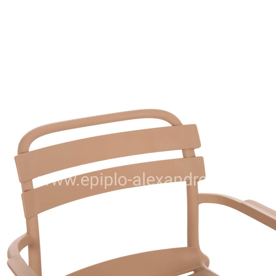 ΠΟΛΥΘΡΟΝΑ ΣΑΛΟΝΙΟΥ ΠΟΛΥΠΡΟΠΥΛΕΝΙΟΥ KORVER HM6333.04 ΚΑΠΟΥΤΣΙΝΟ 63.5x65x76Υεκ.