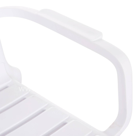 POLYPROPYLENE 2-SEATER BENCH KORVER HM6332.01 WHITE 113x65x76Hcm.