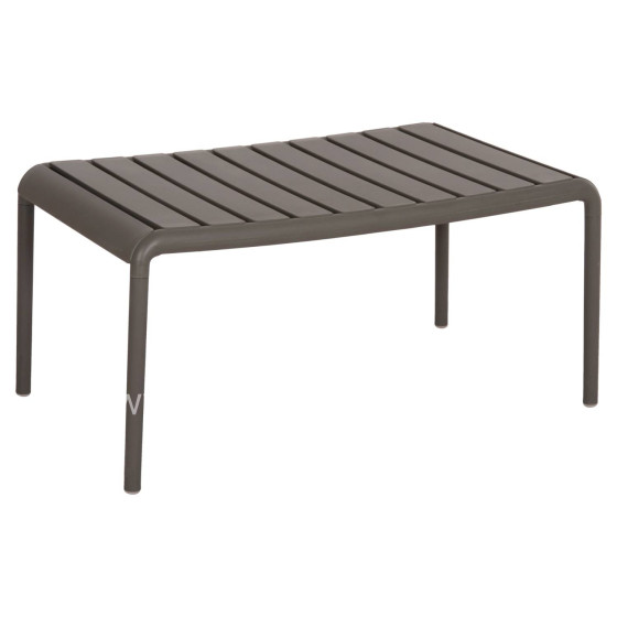 OUTDOOR COFFEE TABLE KORVER HM6334.05 POLYPROPYLENE IN DARK OLIVE 100x60x46Hcm.