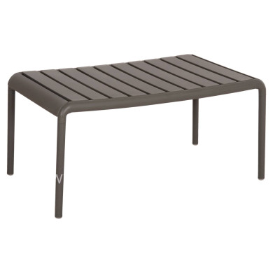 OUTDOOR COFFEE TABLE KORVER HM6334.05 POLYPROPYLENE IN DARK OLIVE 100x60x46Hcm.