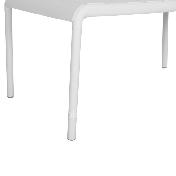 OUTDOOR COFFEE TABLE KORVER HM6334.01 POLYPROPYLENE IN WHITE 100x60x46Hcm.