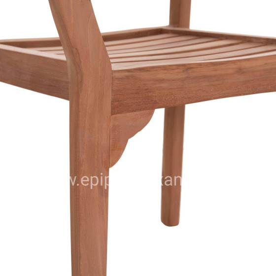 ΠΟΛΥΘΡΟΝΑ ΕΞΩΤ.ΧΩΡΟΥ ERMIONI HM18129 ΞΥΛΟ TEAK--ΦΥΣΙΚΟ ΧΡΩΜΑ 60x59x84Υεκ.