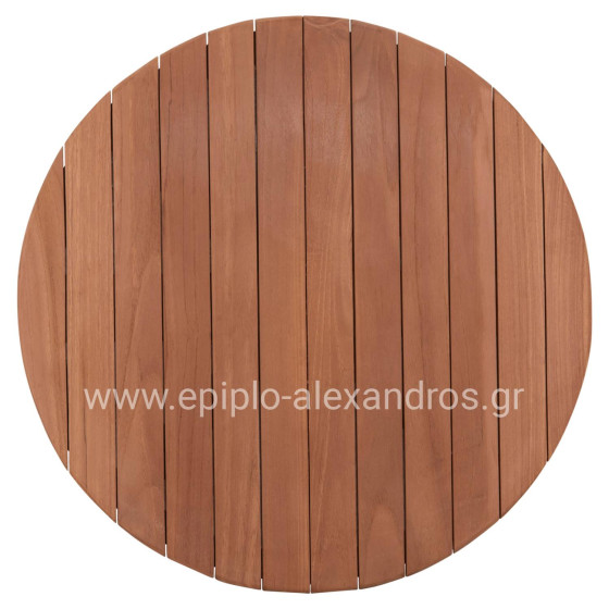 TABLETOP ROUND HM18132 TEAK WOOD--NATURAL COLOR Φ60x4(thickness)cm.