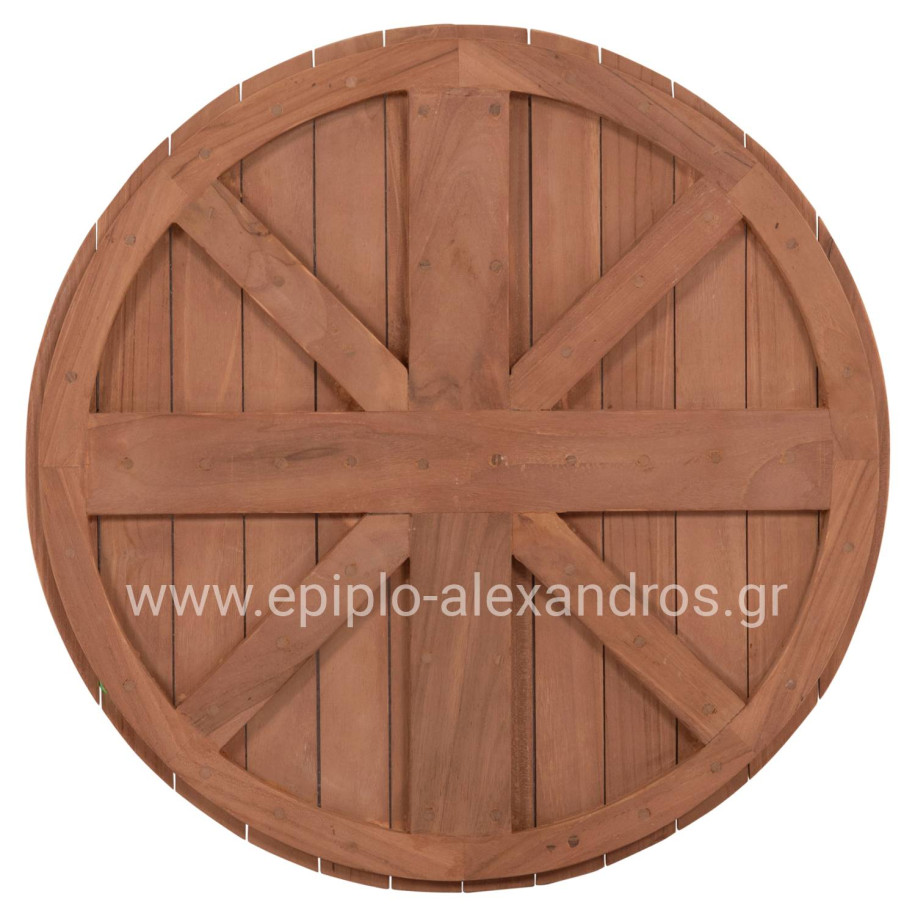 TABLETOP ROUND HM18132 TEAK WOOD--NATURAL COLOR Φ60x4(thickness)cm.