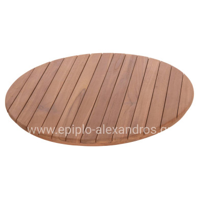 TABLETOP ROUND HM18133 TEAK WOOD--NATURAL COLOR Φ70x4(thickness)cm.