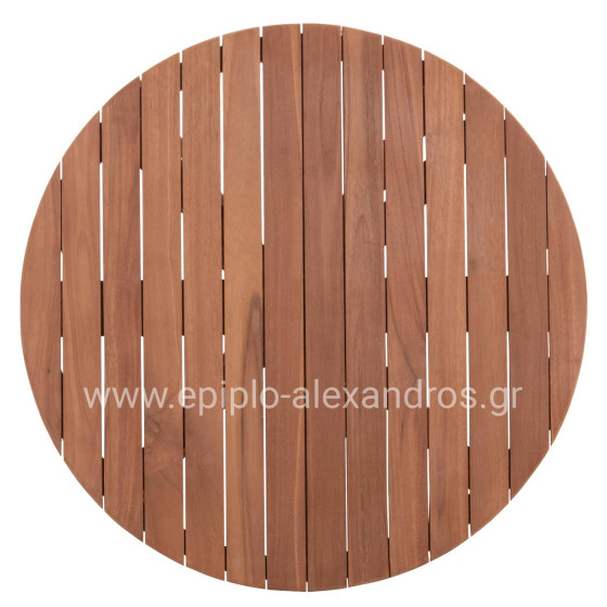 TABLETOP ROUND HM18133 TEAK WOOD--NATURAL COLOR Φ70x4(thickness)cm.