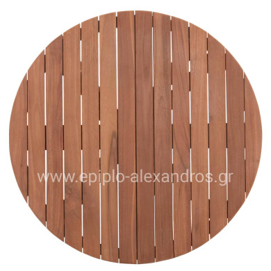 TABLETOP ROUND HM18133 TEAK WOOD--NATURAL COLOR Φ70x4(thickness)cm.