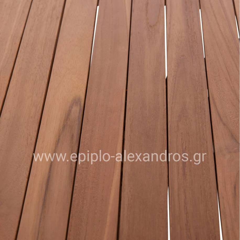 ΕΠΙΦΑΝΕΙΑ ΤΡΑΠΕΖΙΟΥ ΣΤΡΟΓΓΥΛΗ HM18133 ΞΥΛΟ TEAK--ΦΥΣΙΚΟ Φ70x4(πάχος)εκ.