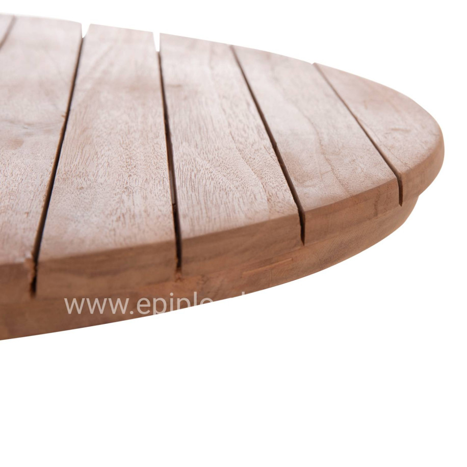 TABLETOP ROUND HM18133 TEAK WOOD--NATURAL COLOR Φ70x4(thickness)cm.
