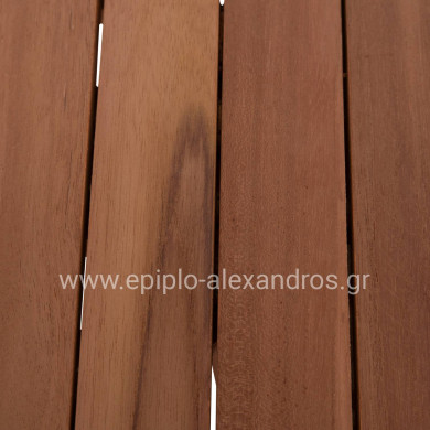 ΕΠΙΦΑΝΕΙΑ ΤΡΑΠΕΖΙΟΥ ΣΤΡΟΓΓΥΛΗ HM18133 ΞΥΛΟ TEAK--ΦΥΣΙΚΟ Φ70x4(πάχος)εκ.