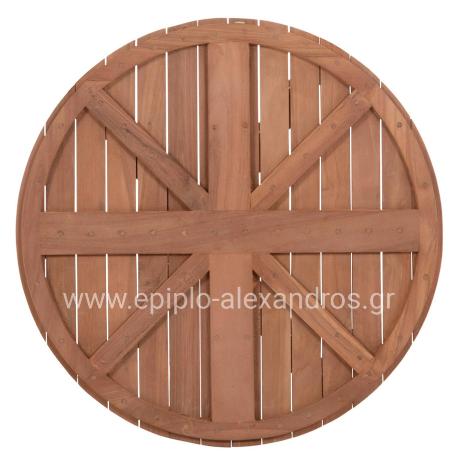 TABLETOP ROUND HM18133 TEAK WOOD--NATURAL COLOR Φ70x4(thickness)cm.