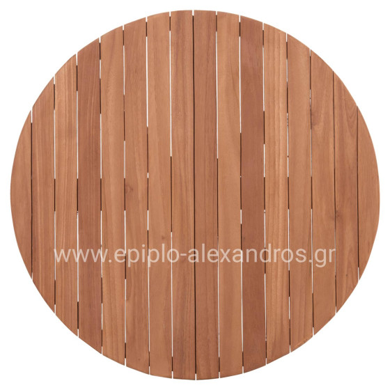 TABLETOP ROUND HM18134 TEAK WOOD--NATURAL COLOR Φ80x4(thickness)cm.