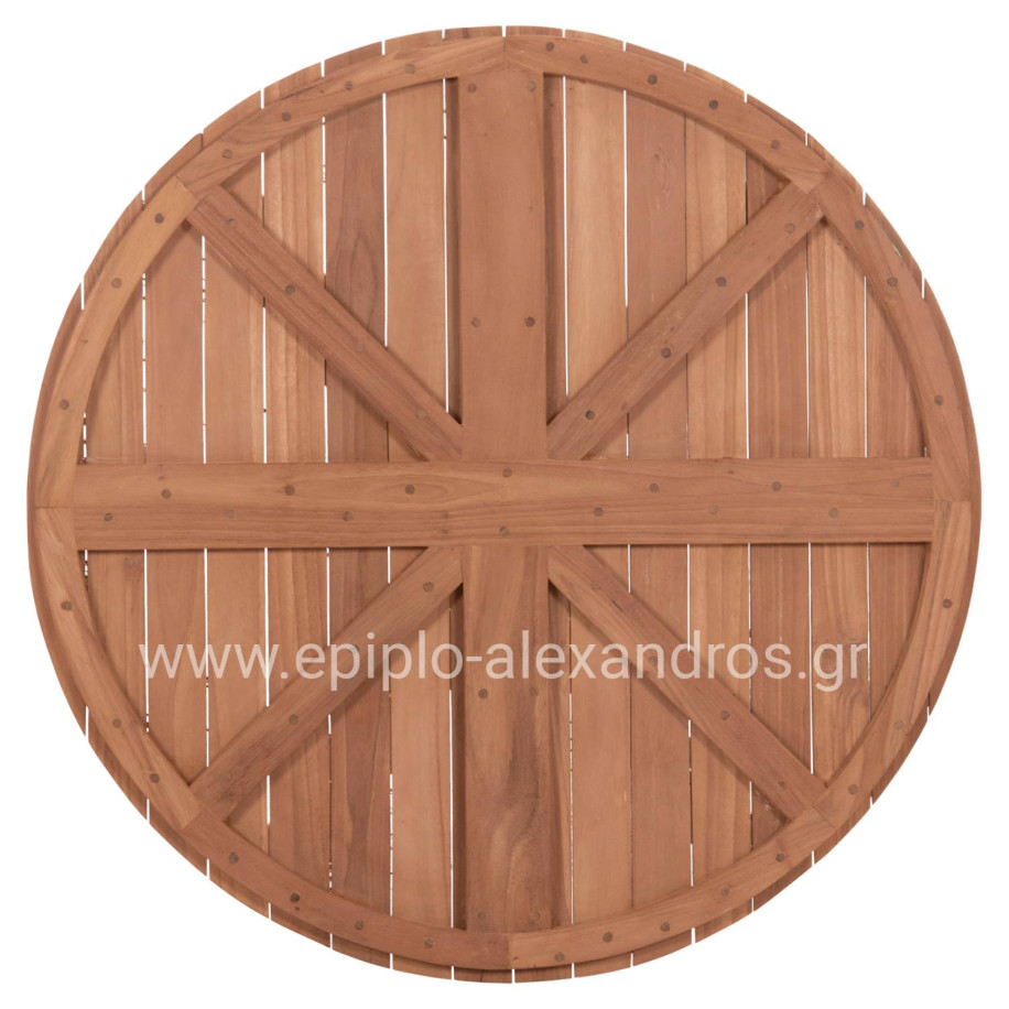 TABLETOP ROUND HM18134 TEAK WOOD--NATURAL COLOR Φ80x4(thickness)cm.