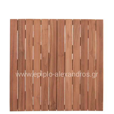 ΕΠΙΦΑΝΕΙΑ ΤΡΑΠΕΖΙΟΥ ΤΕΤΡΑΓΩΝΗ HM18135 ΞΥΛΟ TEAK--ΦΥΣΙΚΟ 60x60x4(πάχος)εκ.