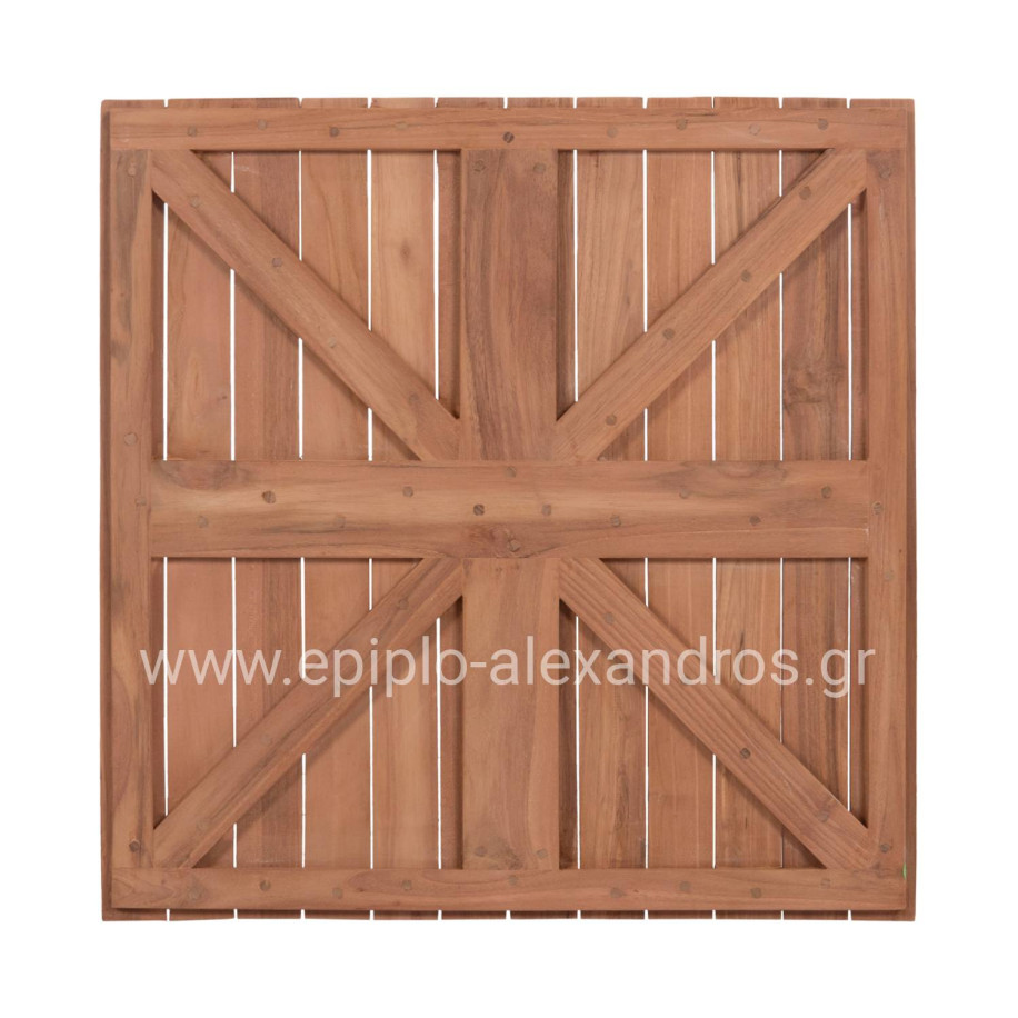 TABLETOP SQUARE HM18135 TEAK WOOD--NATURAL COLOR 60x60x4(thickness)cm.
