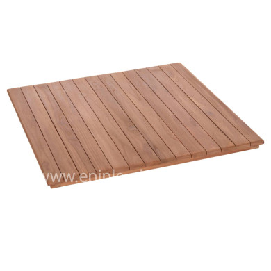 ΕΠΙΦΑΝΕΙΑ ΤΡΑΠΕΖΙΟΥ ΤΕΤΡΑΓΩΝΗ HM18136 ΞΥΛΟ TEAK--ΦΥΣΙΚΟ 70x70x4(πάχος)εκ.