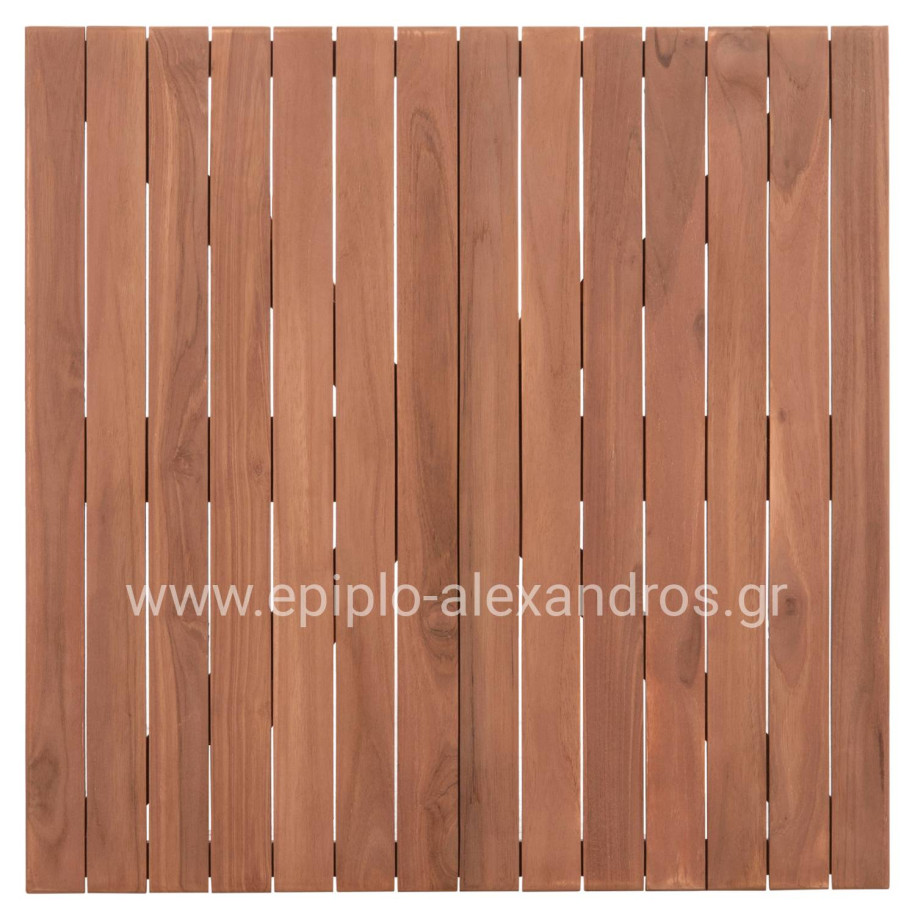 ΕΠΙΦΑΝΕΙΑ ΤΡΑΠΕΖΙΟΥ ΤΕΤΡΑΓΩΝΗ HM18136 ΞΥΛΟ TEAK--ΦΥΣΙΚΟ 70x70x4(πάχος)εκ.