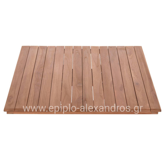ΕΠΙΦΑΝΕΙΑ ΤΡΑΠΕΖΙΟΥ ΤΕΤΡΑΓΩΝΗ HM18136 ΞΥΛΟ TEAK--ΦΥΣΙΚΟ 70x70x4(πάχος)εκ.