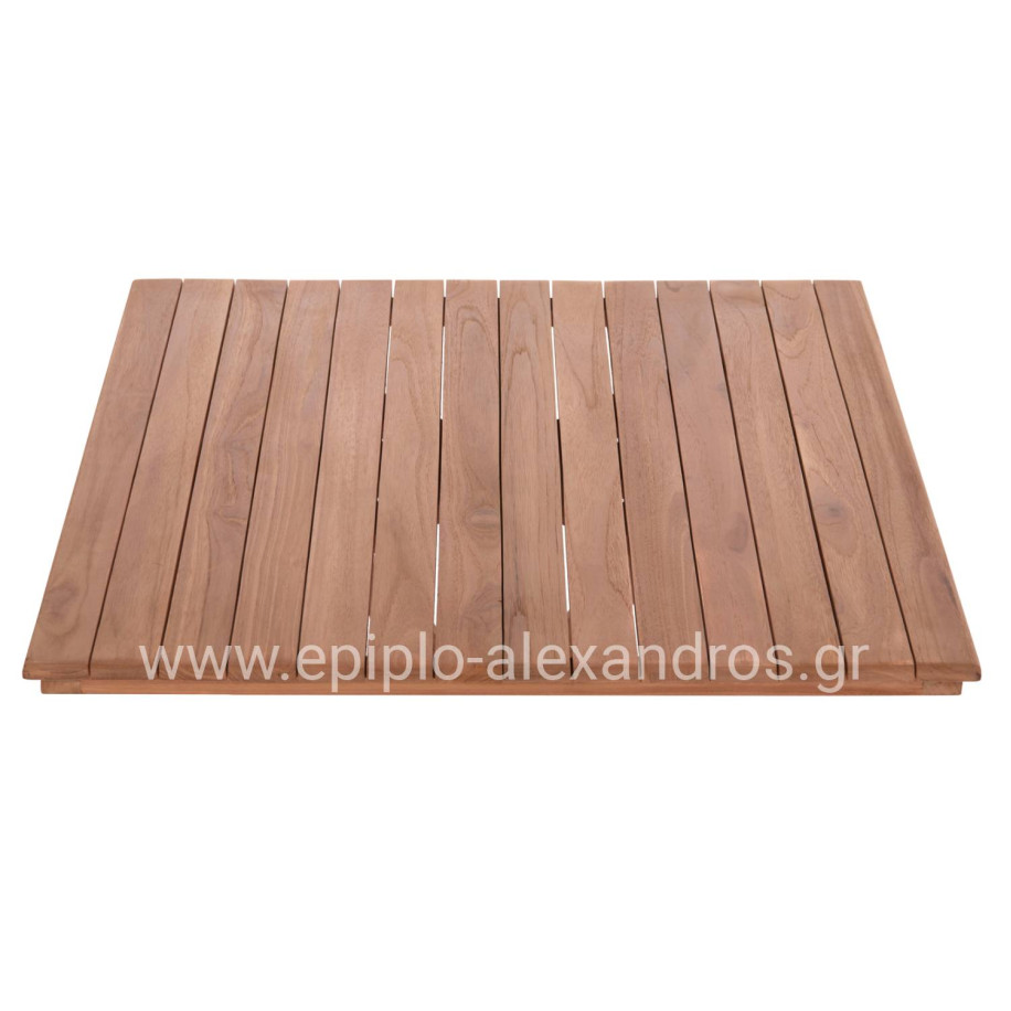 ΕΠΙΦΑΝΕΙΑ ΤΡΑΠΕΖΙΟΥ ΤΕΤΡΑΓΩΝΗ HM18136 ΞΥΛΟ TEAK--ΦΥΣΙΚΟ 70x70x4(πάχος)εκ.