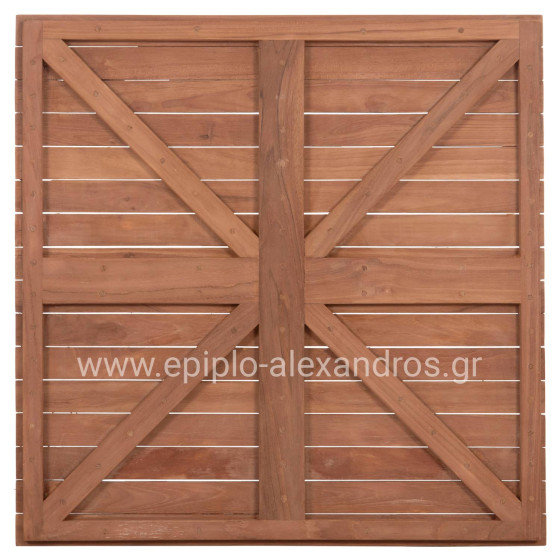 ΕΠΙΦΑΝΕΙΑ ΤΡΑΠΕΖΙΟΥ ΤΕΤΡΑΓΩΝΗ HM18137 ΞΥΛΟ TEAK--ΦΥΣΙΚΟ 80x80x4(πάχος)εκ.