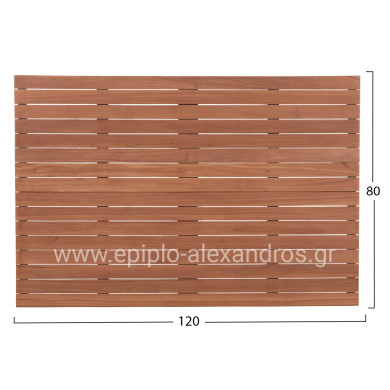 TABLETOP RECTANGULAR HM18138 TEAK WOOD--NATURAL COLOR 120x80x4(thickness)cm.