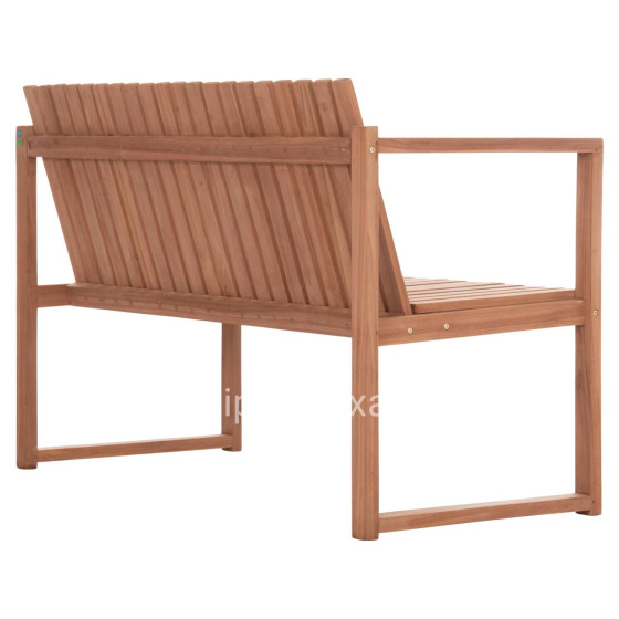 ΠΑΓΚΑΚΙ ΚΗΠΟΥ 2ΘΕΣΙΟ VED HM18124 ΞΥΛΟ TEAK--ΦΥΣΙΚΟ ΧΡΩΜΑ 130x60x86Υεκ.