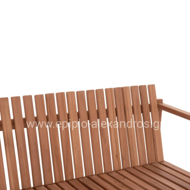 ΠΑΓΚΑΚΙ ΚΗΠΟΥ 2ΘΕΣΙΟ VED HM18124 ΞΥΛΟ TEAK--ΦΥΣΙΚΟ ΧΡΩΜΑ 130x60x86Υεκ.