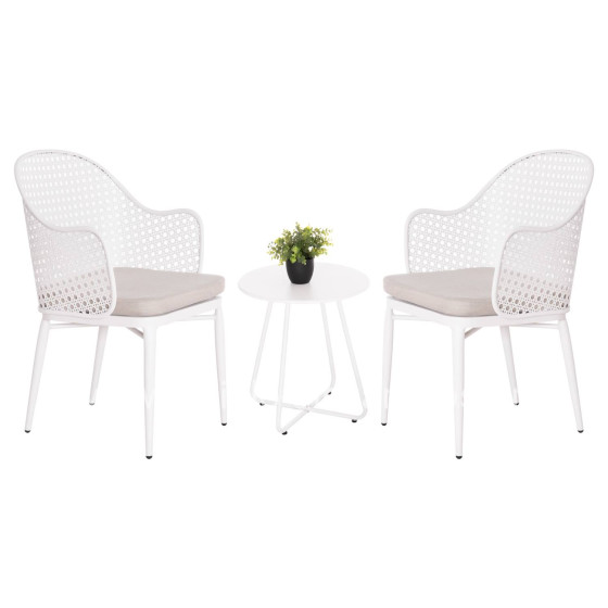 ΣΕΤ LOUNGE 3TMX ΕΞ.ΧΩΡΟΥ OREGO HM21107.02 ΑΛΟΥΜΙΝΙΟ & ΜΕΤΑΛΛΟ ΣΕ ΛΕΥΚΟ