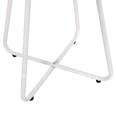 OUTDOOR LOUNGE SET 3PCS OREGO HM21107.02 ALUMINUM & METAL IN WHITE COLOR