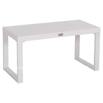 SUNLOUNGER SIDE TABLE SENTRY HM6275.01 ALUMINUM IN WHITE 87x43,5x45Hcm.