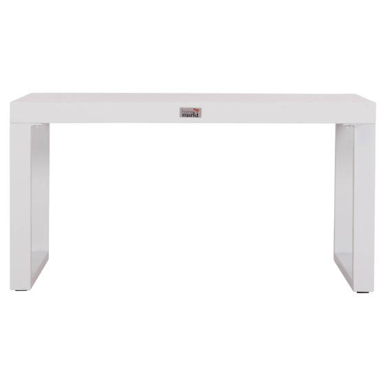 SUNLOUNGER SIDE TABLE SENTRY HM6275.01 ALUMINUM IN WHITE 87x43,5x45Hcm.