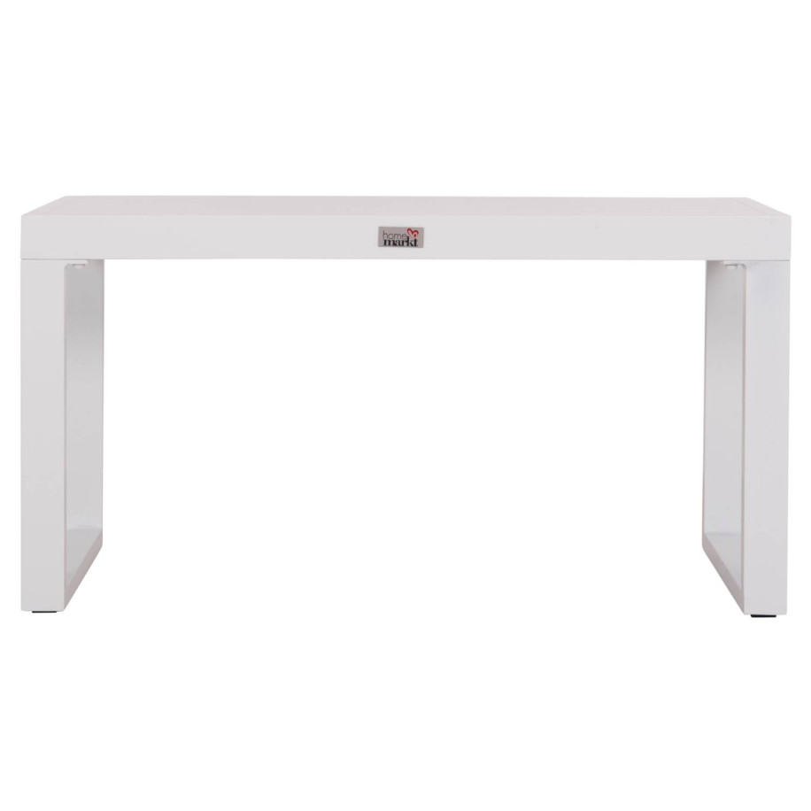 SUNLOUNGER SIDE TABLE SENTRY HM6275.01 ALUMINUM IN WHITE 87x43,5x45Hcm.
