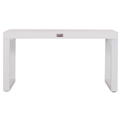 SUNLOUNGER SIDE TABLE SENTRY HM6275.01 ALUMINUM IN WHITE 87x43,5x45Hcm.
