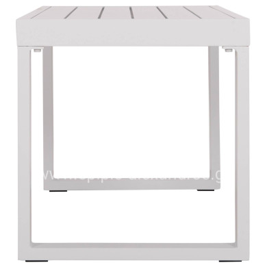 SUNLOUNGER SIDE TABLE SENTRY HM6275.01 ALUMINUM IN WHITE 87x43,5x45Hcm.