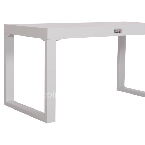 SUNLOUNGER SIDE TABLE SENTRY HM6275.01 ALUMINUM IN WHITE 87x43,5x45Hcm.