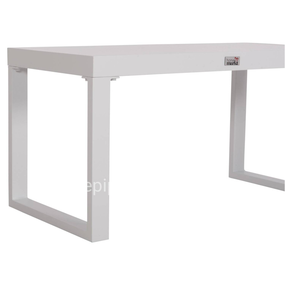 SUNLOUNGER SIDE TABLE SENTRY HM6275.01 ALUMINUM IN WHITE 87x43,5x45Hcm.
