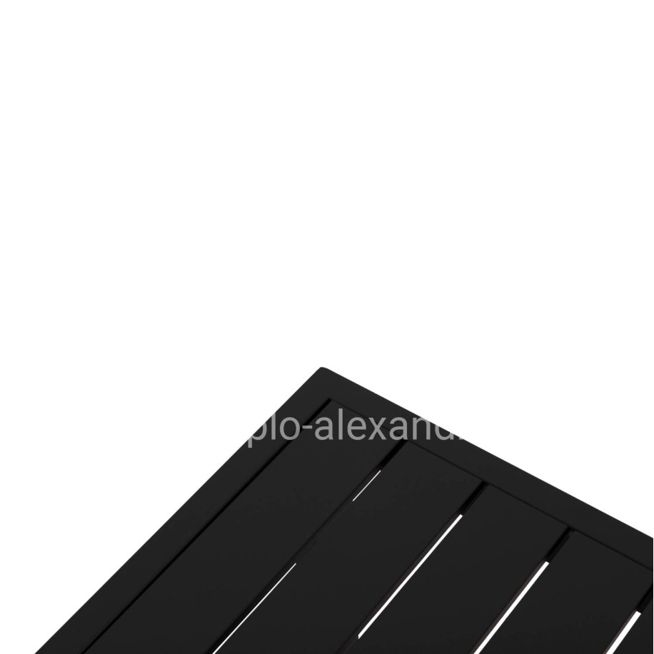 SUNLOUNGER SIDE TABLE SENTRY HM6275.03 ALUMINUM IN DARK GREY 87x43,5x45Hcm.