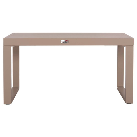 SUNLOUNGER SIDE TABLE SENTRY HM6275.04 ALUMINUM IN CAPPUCCINO 87x43,5x45Hcm.