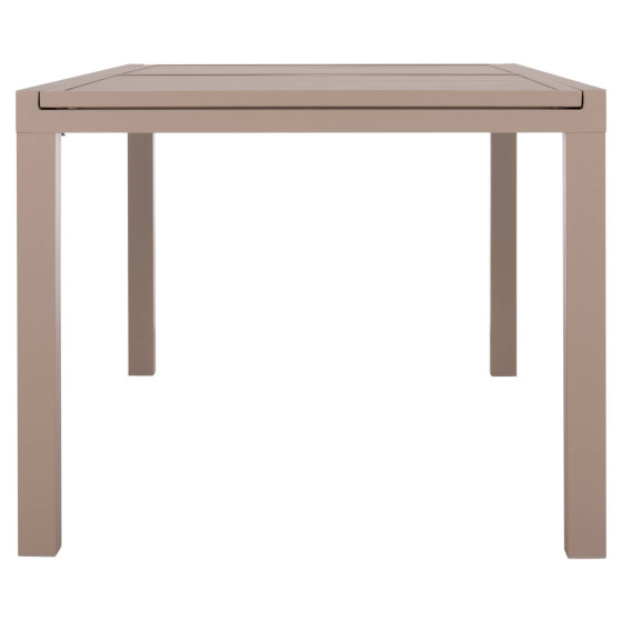 EXTENDABLE DINING TABLE KRUM HM6277.04 ALUMINUM IN CAPPUCCINO 160-240x90x73Hcm.