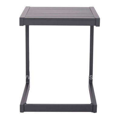 SUNLOUNGER SIDE TABLE BELLING HM6274.03 ALUMINUM IN DARK GREY 42x43x53Hcm.