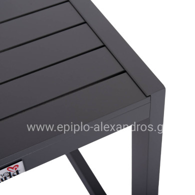 SUNLOUNGER SIDE TABLE BELLING HM6274.03 ALUMINUM IN DARK GREY 42x43x53Hcm.