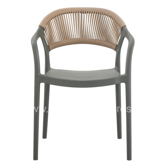 ΠΟΛΥΘΡΟΝΑ ΠΟΛΥΠΡΟΠΥΛΕΝΙΟΥ EVA HM6155.05 OLIVE GREEN--P.P. ΜΠΕΖ ΣΧΟΙΝΙ 56,5x53x80Υεκ.