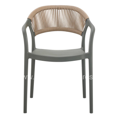 ΠΟΛΥΘΡΟΝΑ ΠΟΛΥΠΡΟΠΥΛΕΝΙΟΥ EVA HM6155.05 OLIVE GREEN--P.P. ΜΠΕΖ ΣΧΟΙΝΙ 56,5x53x80Υεκ.