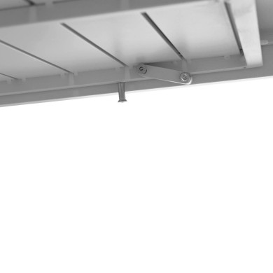 ΣΕΤ ΤΡΑΠΕΖΑΡΙΑΣ ΕΞ.ΧΩΡΟΥ 7ΤΜΧ KRUM HM21146 ΛΕΥΚΟ ΑΛΟΥΜΙΝΙΟ