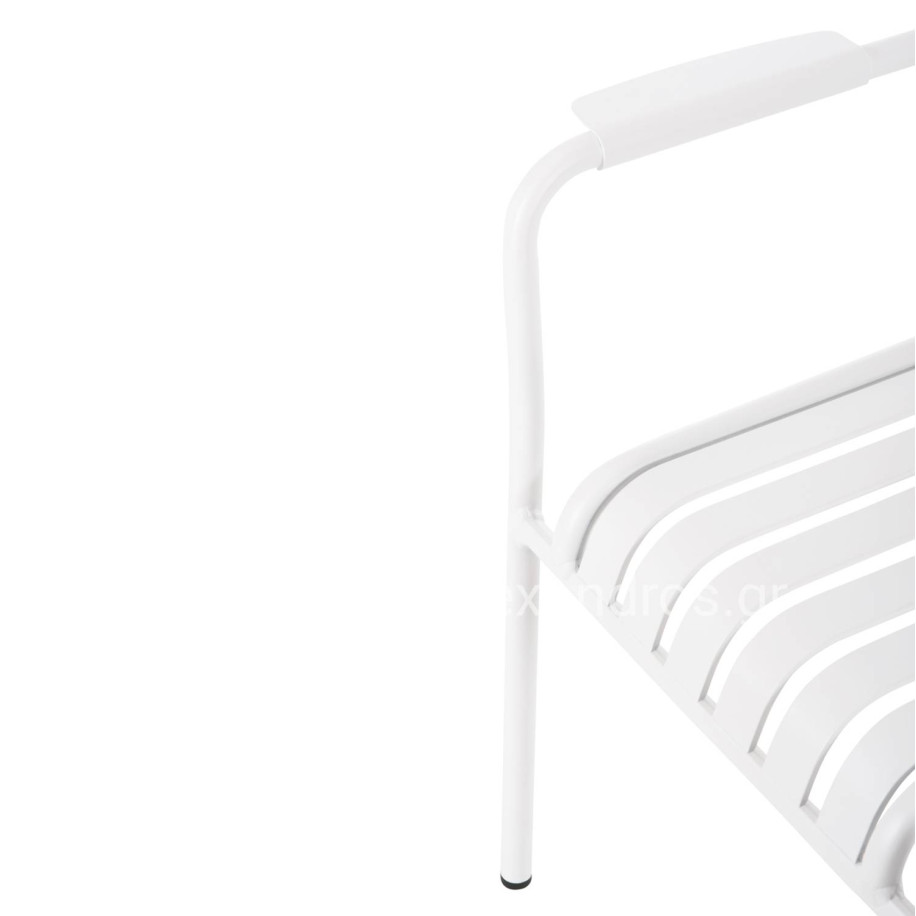 ΣΕΤ ΤΡΑΠΕΖΑΡΙΑΣ ΕΞ.ΧΩΡΟΥ 7ΤΜΧ KRUM HM21146 ΛΕΥΚΟ ΑΛΟΥΜΙΝΙΟ