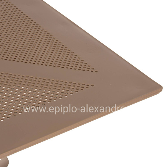 OUTDOOR DINING SET 3PCS CLEO HM21136 POLYPROPYLENE IN CAPPUCCINO COLOR