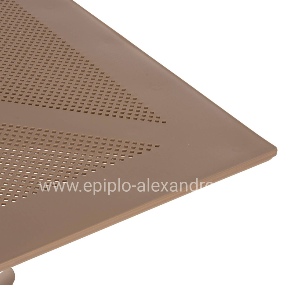 OUTDOOR DINING SET 3PCS CLEO HM21136 POLYPROPYLENE IN CAPPUCCINO COLOR