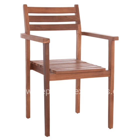 ΠΟΛΥΘΡΟΝΑ KEMPO HM6358 ΞΥΛΟ TEAK ΣΕ ΦΥΣΙΚΟ--58x58,5x88Υεκ.