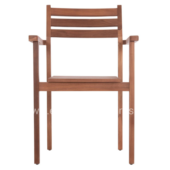 ΠΟΛΥΘΡΟΝΑ KEMPO HM6358 ΞΥΛΟ TEAK ΣΕ ΦΥΣΙΚΟ--58x58,5x88Υεκ.